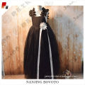 black tulle maxi Halloween holiday dress